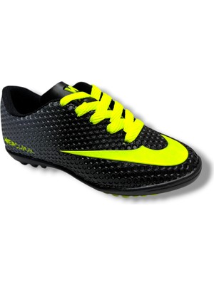 Walked 401-26 Çocuk Halı Saha Ayakkabı Siyah Sarı 28-33