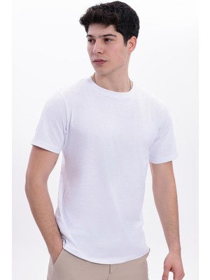 Freemen Erkek/unisex Bisiklet Yaka Basic Tişört %100 Pamuk - 371