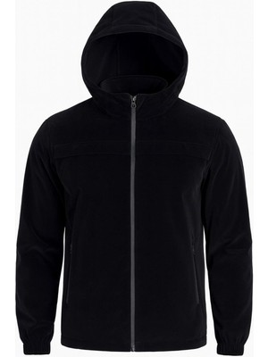 Freemen Erkek Kapüşonlu Rüzgarlık, Fermuarlı Cepli Mevsimlik Mont