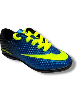 Walked 401-26 Çocuk Halı Saha Ayakkabı Mavi Sarı 28-36