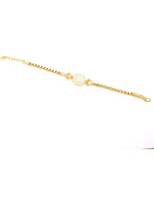 ferizz altın kaplama  çeyrekli bileklik blk-1230