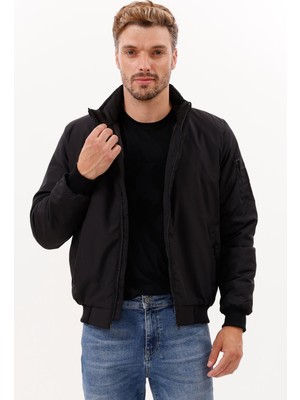 Freemen Erkek Astarlı Dik Yaka Mevsimlik Su ve Rüzgar Geçirmez Mont