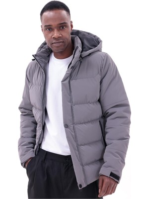 Freemen Erkek Su Geçirmez Mont Nova Kumaş Çıkarılabilir Kapüşonlu Fermuar Çıt Detaylı