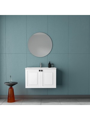 Gtm Banyo Sega Aynalı Banyo Dolabı Seti Beyaz 100 cm