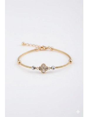 Güzide Kuyumcu 14 Ayar Altın Dorikalı Yonca Bileklik 824