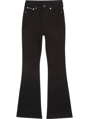 Calvin Klein Kadın Siyah Calvin Klein Hıgh Rıse Flare Ck Classıc Black Siyah Kadın Kot Pantolon