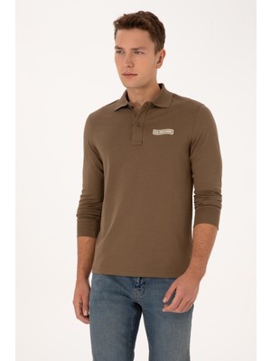 U.s. Polo Assn. Erkek Haki Sweatshirt 50315454-VR027