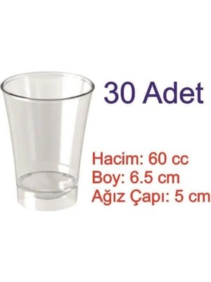 Mika Plastik Kullan At Shot/şerbet Bardağı 30'lu