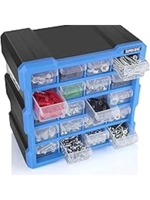 Mono Blok Çekmece Seti 20'li Hobby Organizer Seti Monoblok Çekmece Vida Dübel Kutusu Takı