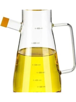 900 ml Borosilikat Cam Yağdanlık,termisil Isıya Dayanıklı Yağlık ve Sirkelik,zeytin