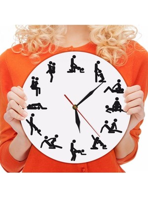 Empressco Ahşap Duvar Saati 27 cm, Yuvarlak Geometrik Tasarım, Modern ve Şık Dekorasyon Parçası