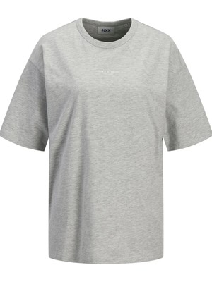 JJXX Light Grey Melange Kadın / Kız Yetişkin T-Shirt Model Kodu: ( 12280155LIGHT Grey)