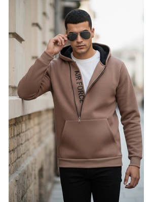 Buratti Kanguru Cepli Fermuarlı Kapüşon Yaka Slim Fit Sweat Erkek Sweat 575707