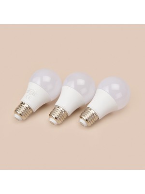 Elitled 9W E27 800LM 3'lü LED Ampul - 6500K - Beyaz Işık