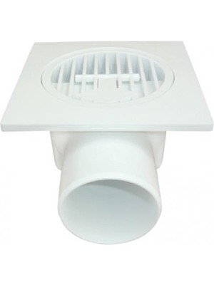 Hsc Bilişim Plastik Yer Süzgeci 10X10 cm 50 mm Yandan Çıkış