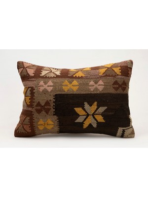 Kilim Wholesale El Yapımı Kilimden Yapılmış Vintage Kırlent Kılıfı, YÜN,40X60CM