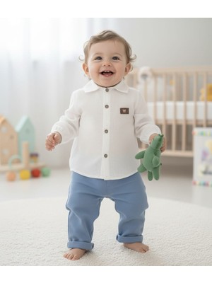 Ayyıldız Baby Laura Baby Erkek Bebek / Çocuk Gömlek Pantolon Takım
