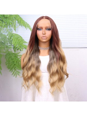 Hsc Bilişim Bakır Kumral Balköpüğü Ombreli Fiber Sentetik Tül Peruk