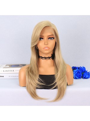 Hsc Bilişim Katlı Kesim Balköpüğü Platin Röfleli Yan Tül Peruk