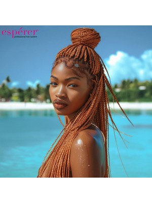Hsc Bilişim Sentetik Örgülük Saç Esperer 100 Gr. / Bakır
