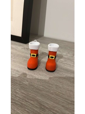 Urartu3d Noel Baba Çizme Anahtarlık
