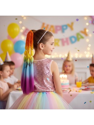 Hsc Bilişim Bn ve Düz Salaş Örgülü Lastikli At Kuyruğu / ACM22