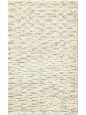 Akbel Halı Choti Beyaz - Jüt El Dokuma Sisal Kilim  Doğal Jüt Örgü Halı
