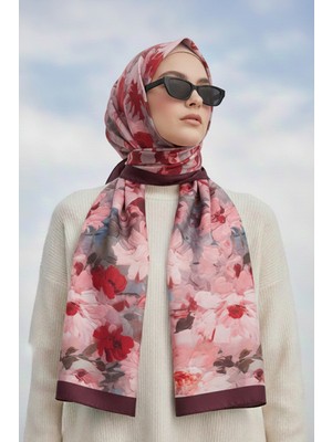 Kamer Scarf Soft Pamuk Desenli Şal Romantique Serisi