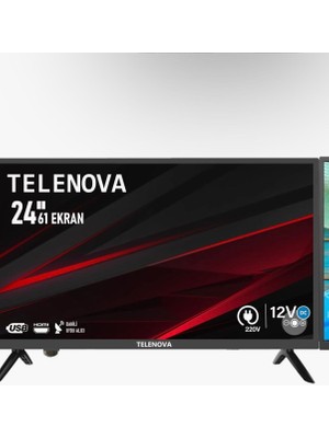 Telenova 24 Inç 61 Ekran Dahili Uydu Alıcılı Karavan ve Ev Fiyatı
