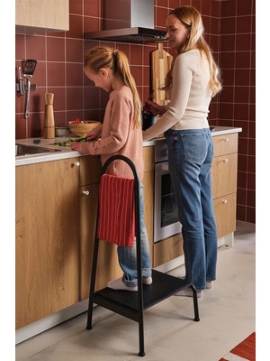 Binbirreyon Mutfak Banyo Taburesi Tırabzanlı Yükseltici Basamak Metal LD021