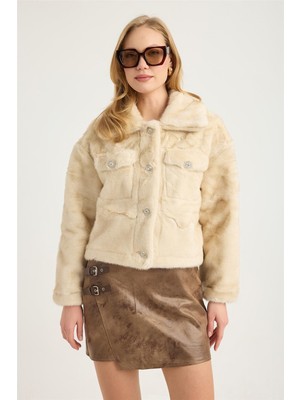 Home Store Kısa Peluş Mont