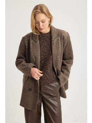 Home Store Uzun Balıksırtı Ceket