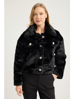 Home Store Kısa Peluş Mont