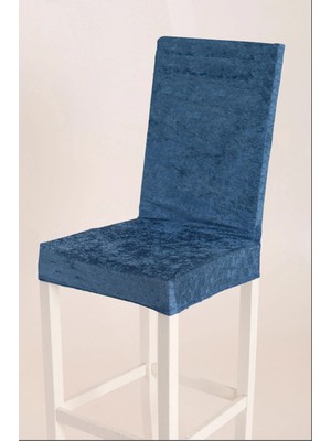 Bella Home Kadife Sandalye Kılıfı - Yıkanabilir - Likralı - 6 Adet