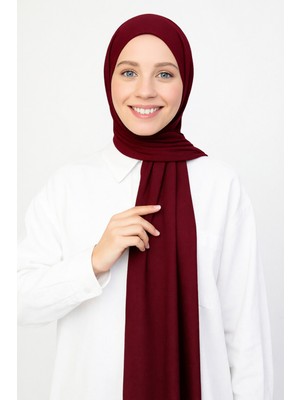 Moda Nokta Hazır Pratik Geçmeli Lüks Organik Düz Penye Şal Eşit Hizalı Taba