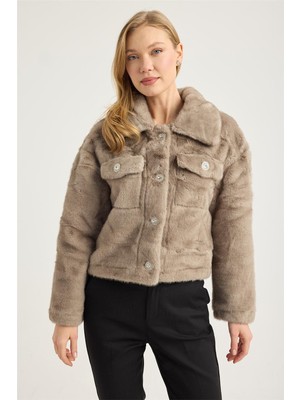 Home Store Kısa Peluş Mont