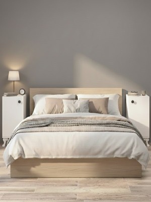 Delhi Komodin Ikili Sağ ve Sol Kapaklı