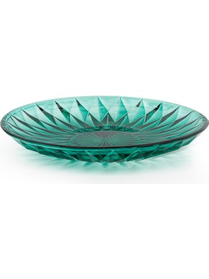 Glass In Love Cam Pasta Tabağı 4’lü – 17 Cm, Şeffaf Cam, Modern Tasarım