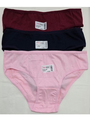 Pink White Underwear Kadın Külot 3'lü Set