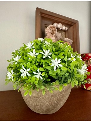 FB Cup Premium Yapay Çiçek Beyaz Bahar Dalı Dekoratif Ev Ofis Bitkisi 🌿