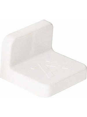 Hafele WCH04 L Dolap Askı Eleman Beyaz Vidalı (10 Adet)