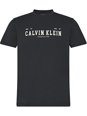 Calvin Klein Erkek Ss Grafik Detaylı T-Shirt