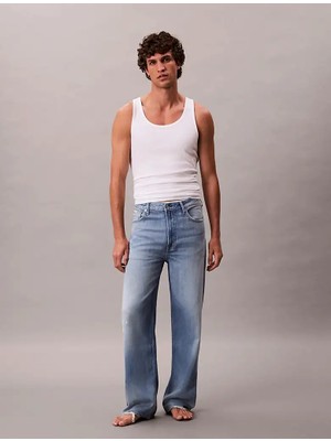 Calvin Klein Erkek Mavi Calvin Klein Baggy Dıamond Cove Jean Mavi Erkek Jeans