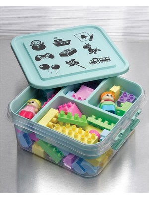 Mivexa Outdoor Outlet Oyuncak Saklama Kutusu - Çok Amaçlı Bölmeli Oyuncak Saklama Kutusu