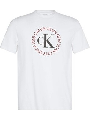 Calvin Klein Erkek Ss Grafik Detaylı T-Shirt
