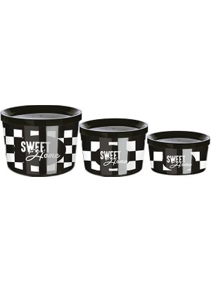 Mivexa Outdoor Outlet Saklama Kabı 3 Boy Iç Içe Geçmeli Kolay Saklanır Yer Tutmaz- (360-800-1400ML)