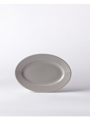 Madame Coco Nuit Kayık Tabak - Gri - 25 cm