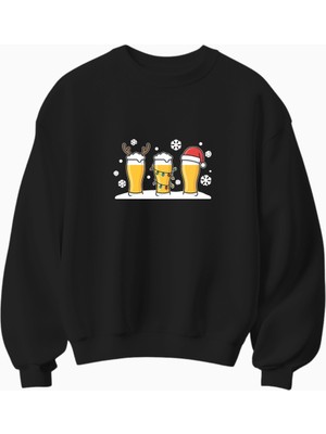 Yılbaşı Beer Temalı Sweatshirt