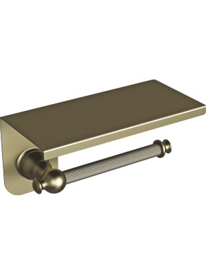 Hafele Calisto Tuvalet Kağıtlığı Etajerli Bronz