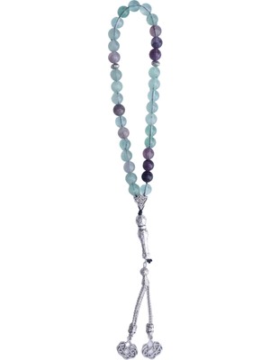 Bütüncül Şifa Florit Doğal Taş Tesbih 33'lü